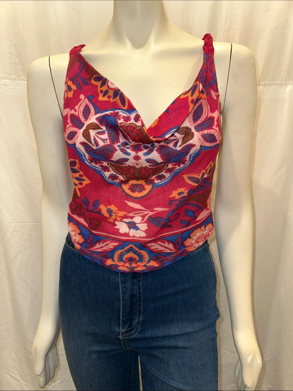 NWT Free People Laila Cowl Neck Top Small
